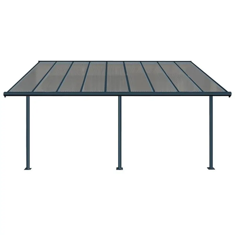 Αluminum patio cover grey