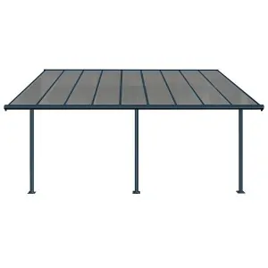 Αluminum patio cover grey