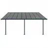 Αluminum patio cover grey Cover patio pegola grey with bronze polycarbonate 300 x 300cm