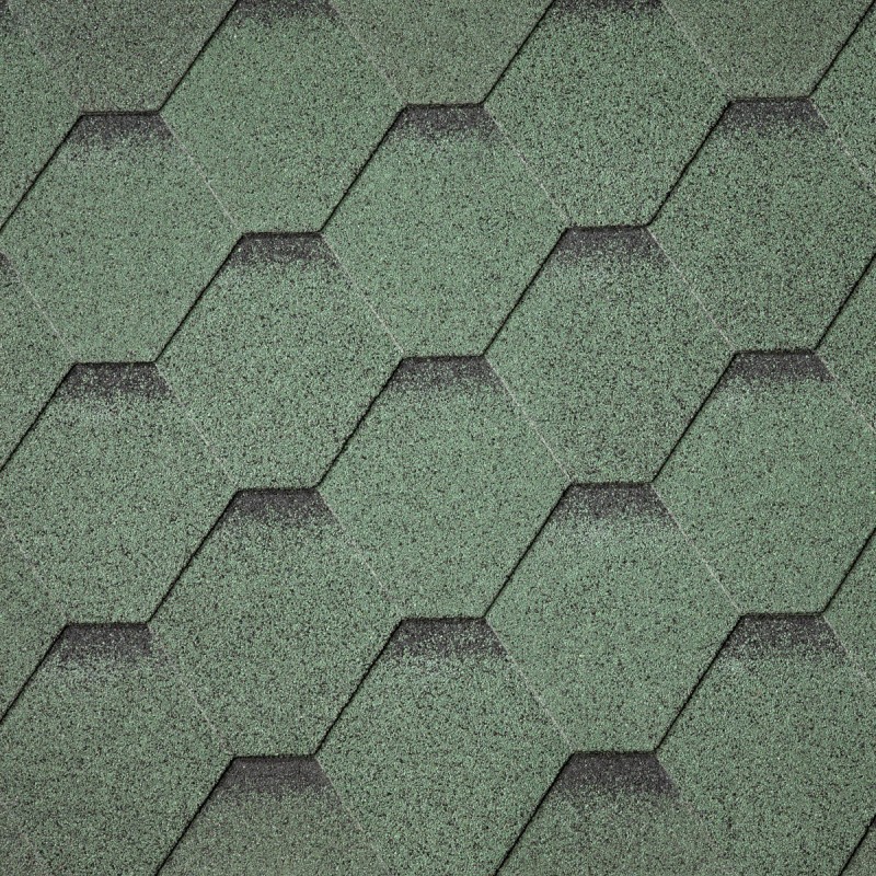 Hexagonal roofing shingles