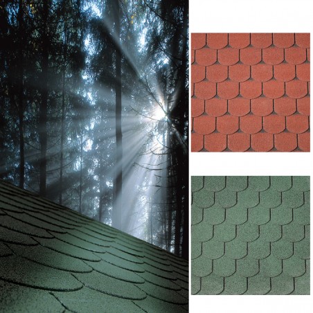 Curved roofing shingles