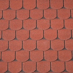 Curved roofing shingles