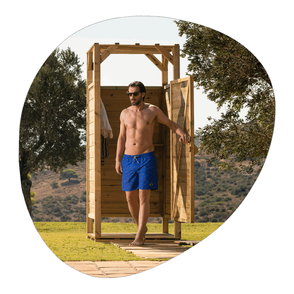 Ξύλινη καμπίνα-αλλαξιέρα παραλίας SHOWOOD
