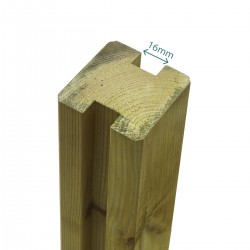H slotted fence post