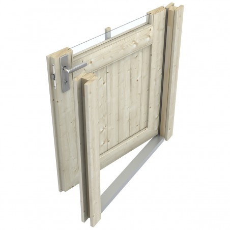 Wooden shingle door