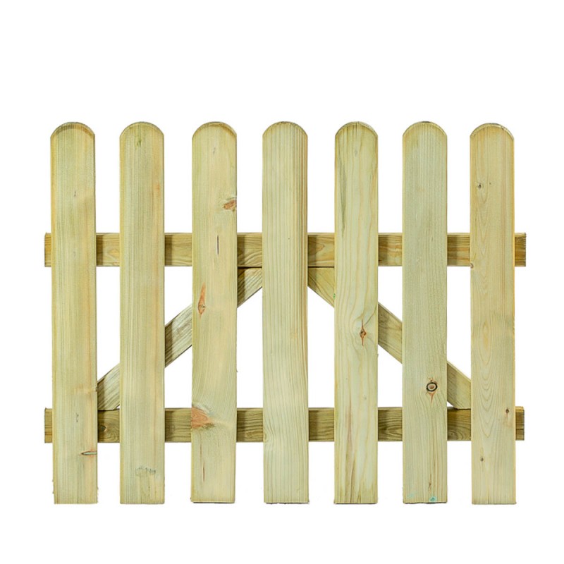 Rounded-top picket fencing