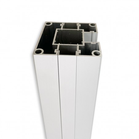 Mat anodized aluminum post | 7,5 x 7,5 x 140cm
