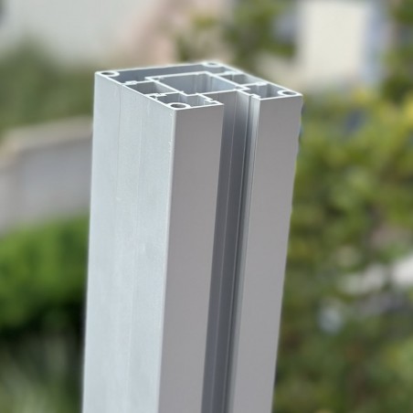 Κολώνα ανοδιωμένο αλουμίνιο ματ | 7,5 x 7,5 x 140εκ.