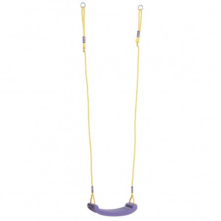 Plastic blowmoulded swing seat yellow - lilac