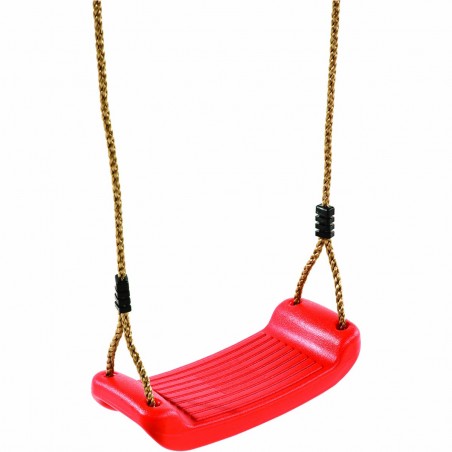 Plastic blowmoulded swing seat red