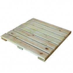 Wooden deck tile