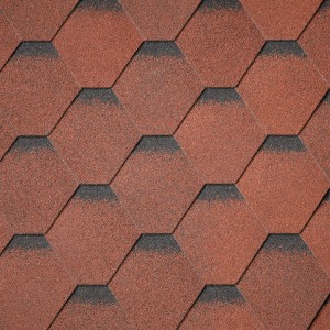 Hexagonal roofing shingles